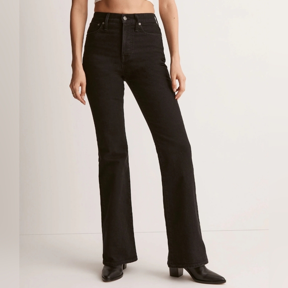 Madewell The Perfect Vintage Flare Jean size 31. Black bootcut - Picture 1 of 12
